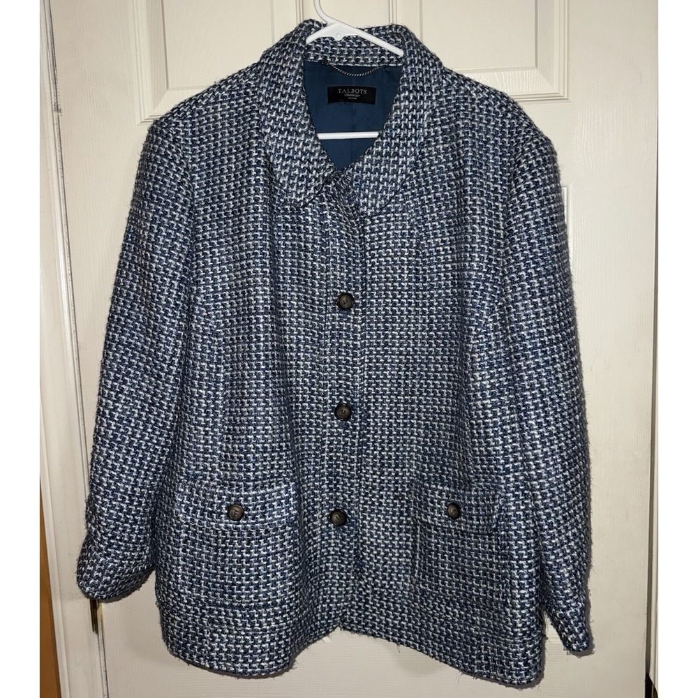 Talbots Women's Houndstooth Blazer Jacket